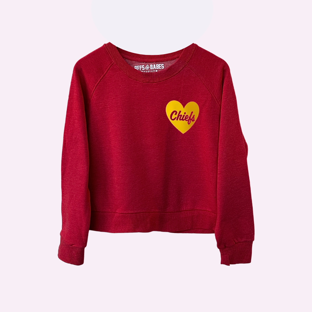 CHIEFS CROP ♡ cropped sweatshirt