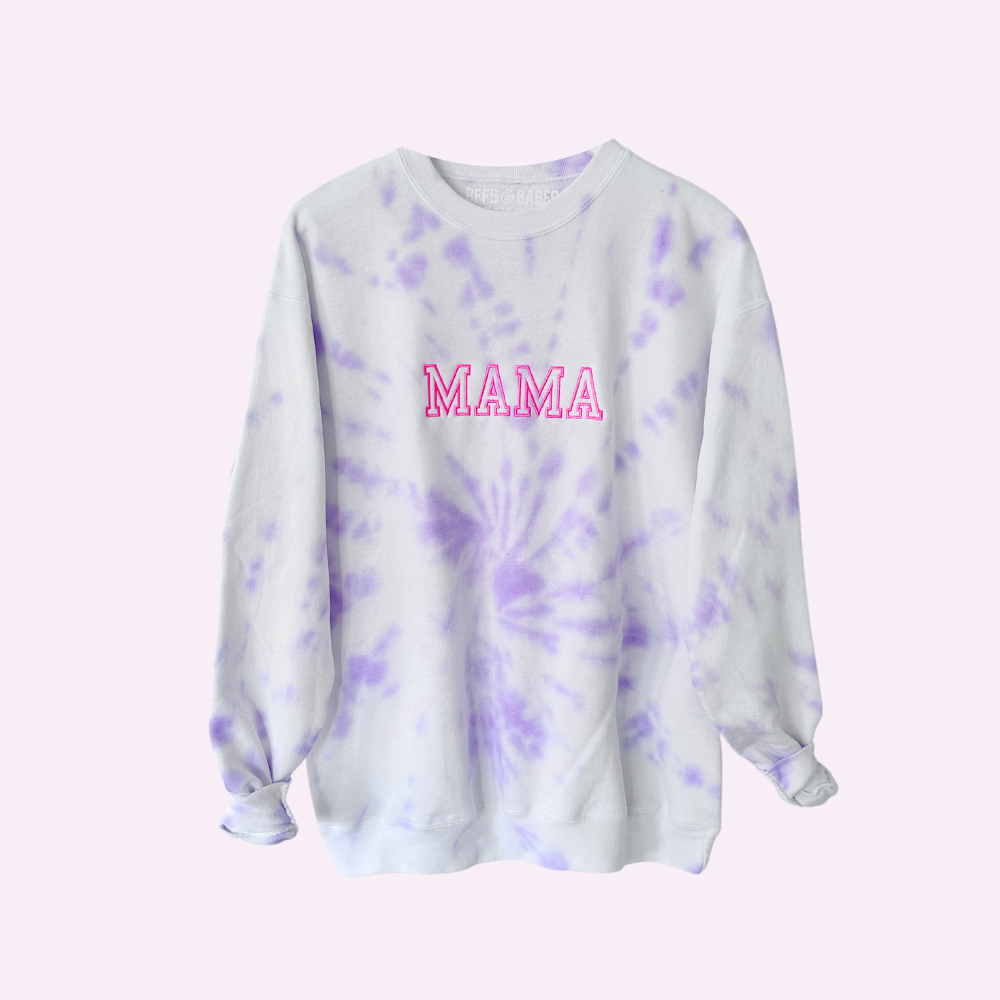 Embroidered tie dye deals sweatshirt