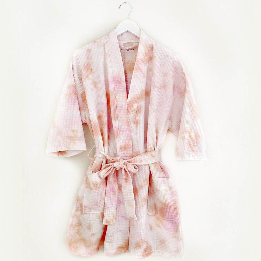 
                
                    Load image into Gallery viewer, DUSTDYE ROSE ♡ mini robe
                
            