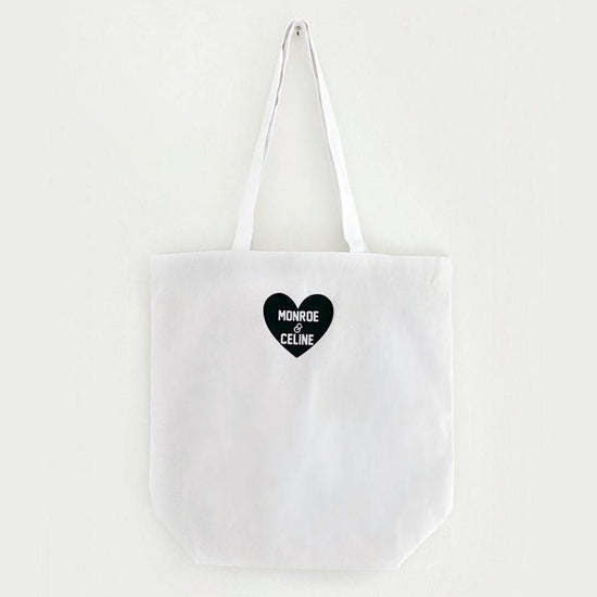 Load image into Gallery viewer, HEART U MOST ♡ personalizable white tote
