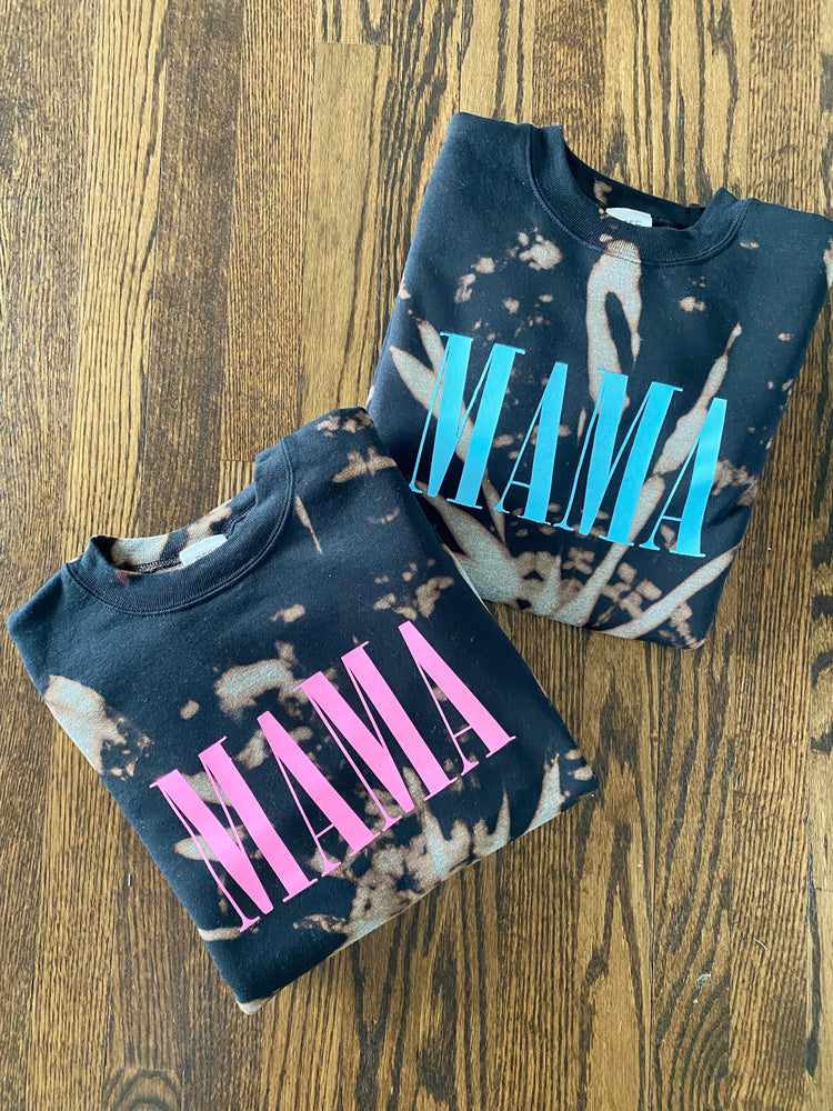 
                
                    Load image into Gallery viewer, GLOW UP MAMA ♡ adult flip it sweatshirt with mama print
                
            