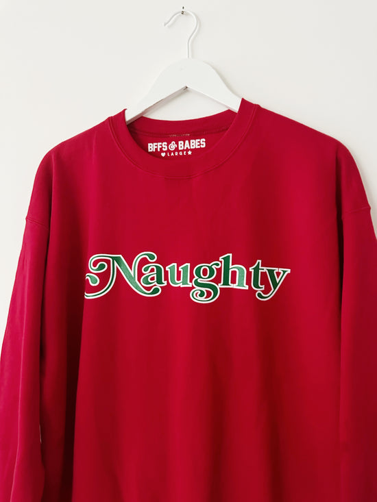 HOLIDAY NAUGHTY SWEATSHIRT ♡ adult sweatshirt with naughty print