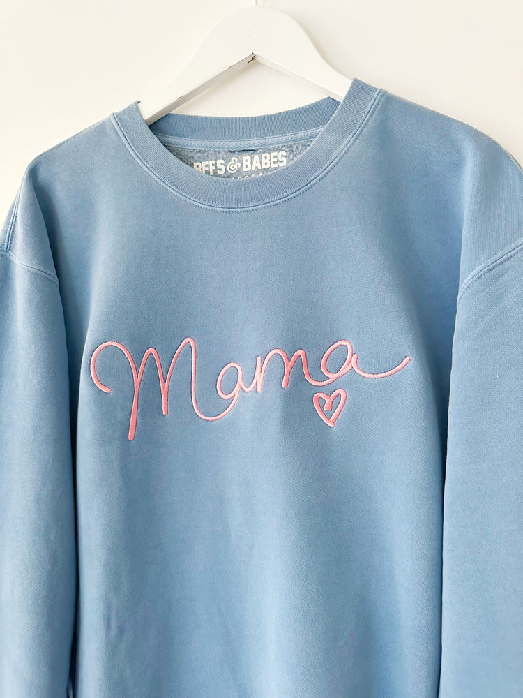 
                
                    Load image into Gallery viewer, ULTRA MAMA ♡ embroidered mama sweatshirt
                
            