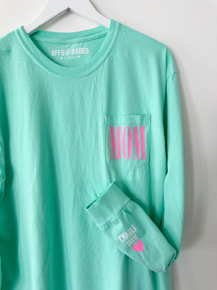 POCKET LUV ♡ personalized pocket & cuff tee