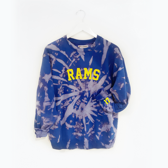 Load image into Gallery viewer, GO RAMS ♡ tie-dye sweatshirt
