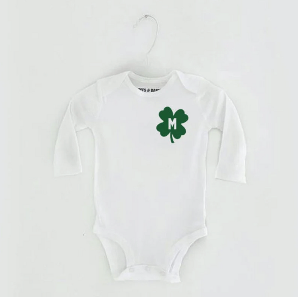 
                
                    Load image into Gallery viewer, LUCKY U ♡ personalizable shamrock babesie
                
            
