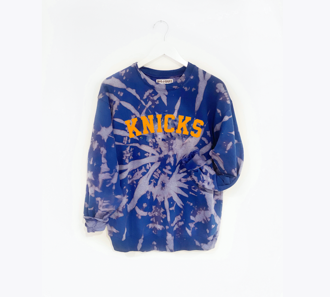 Orange and blue tie dye sweatshirt sale