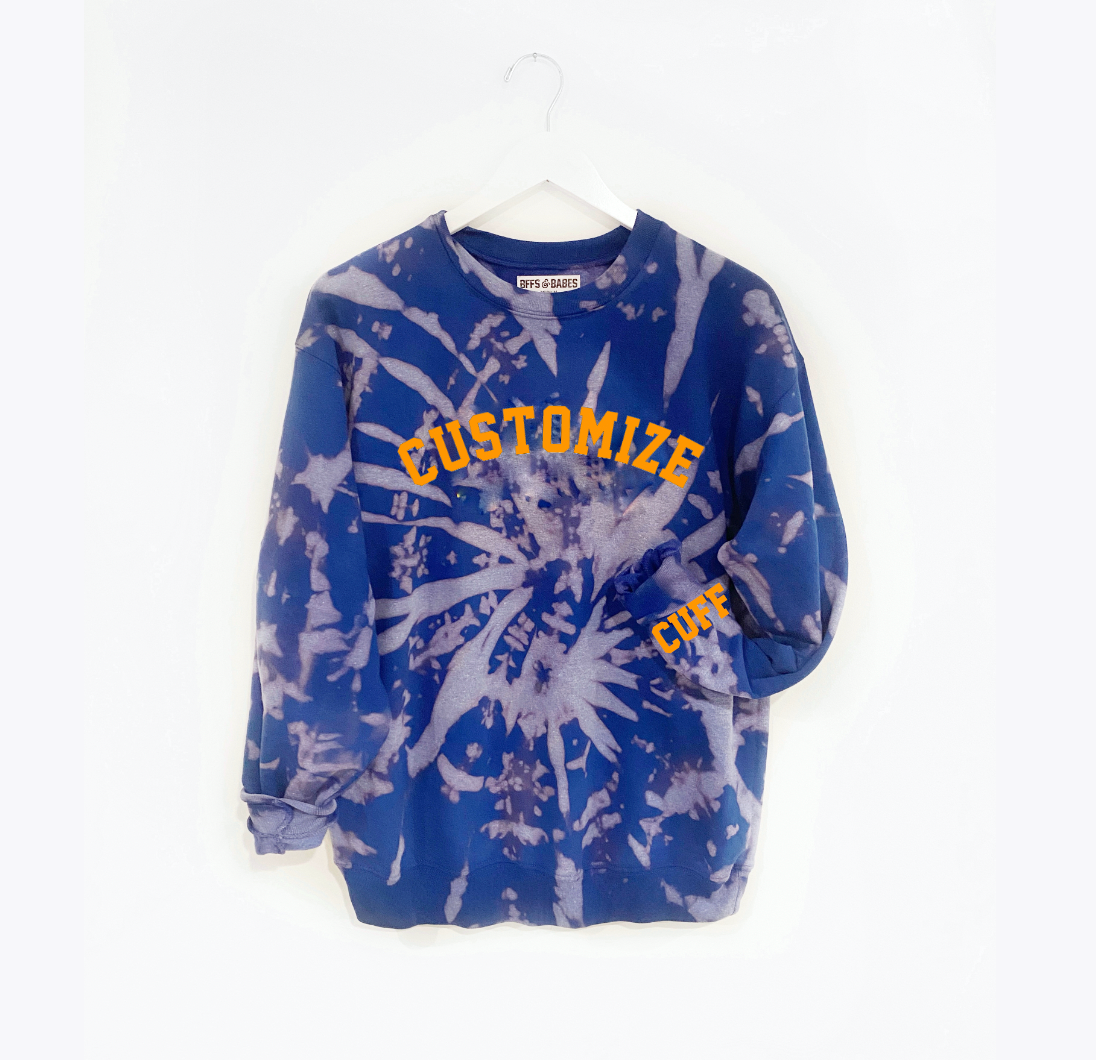 Tie dye best sale blue sweatshirt
