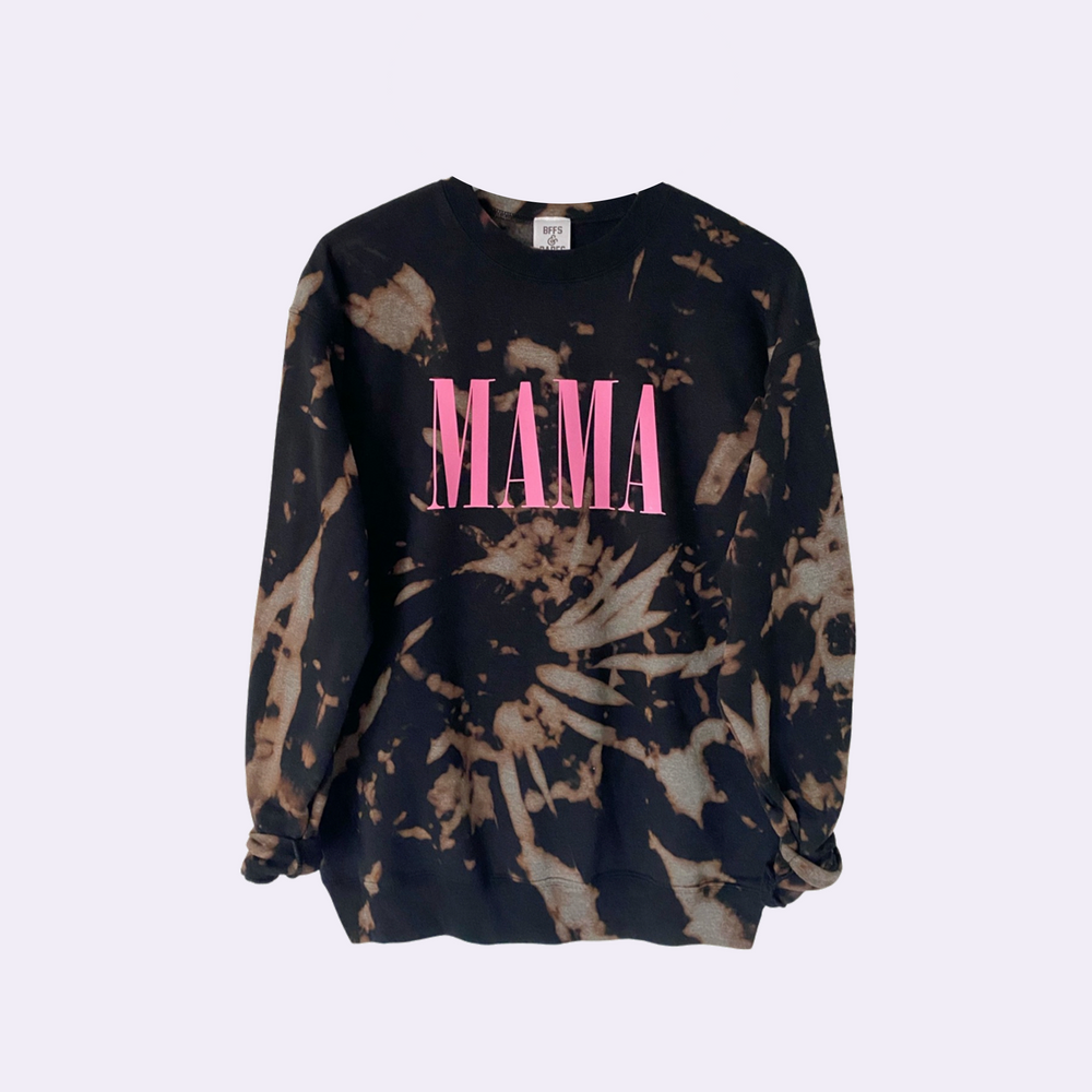 GLOW UP MAMA ♡ adult flip it sweatshirt with mama print