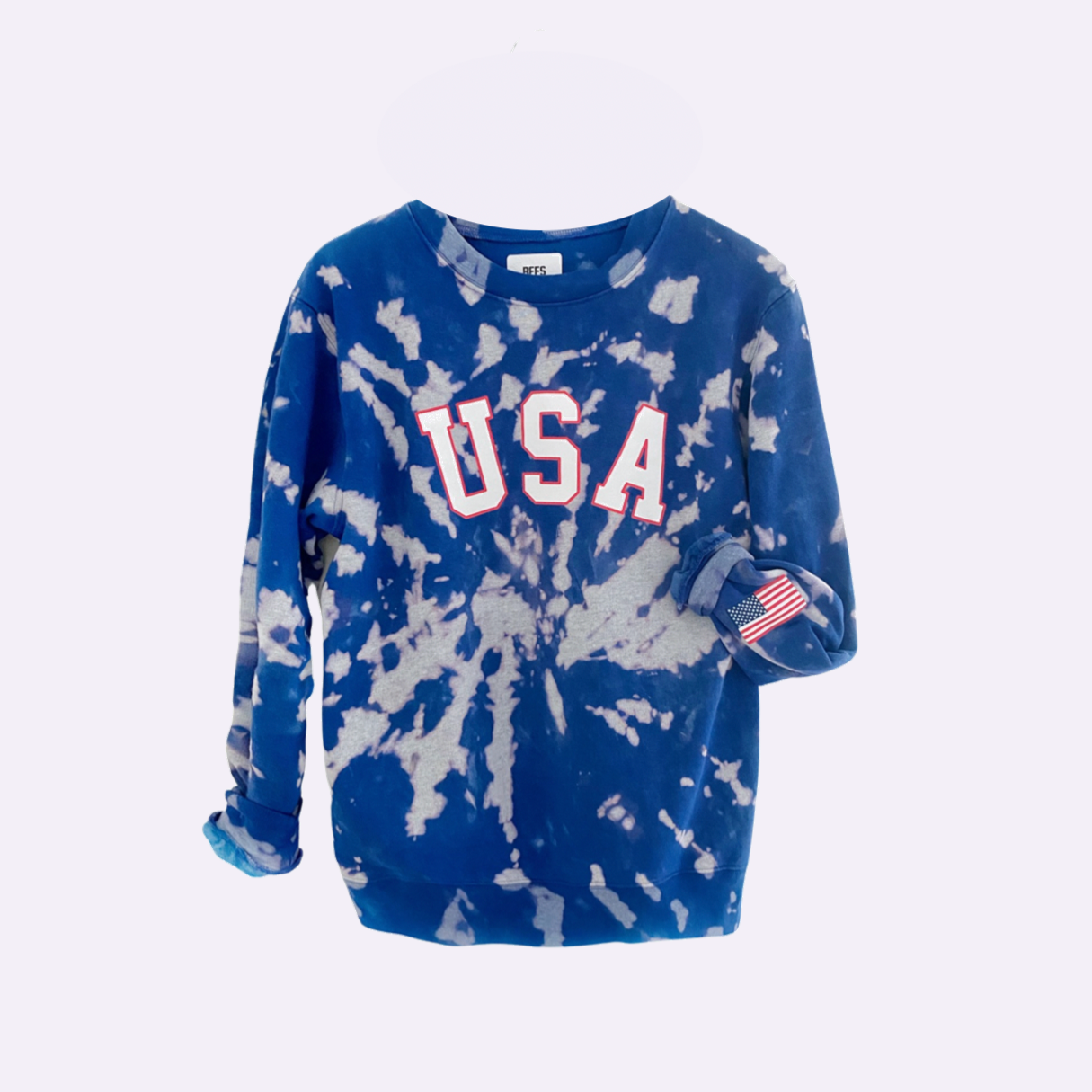 TRU AMERICAN ♡ USA tie-dye graphic sweatshirt