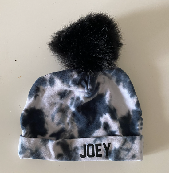 Load image into Gallery viewer, SAMPLE SALE ♡ BABY ♡ tie-dye pom hat &amp;quot;JOEY&amp;quot;
