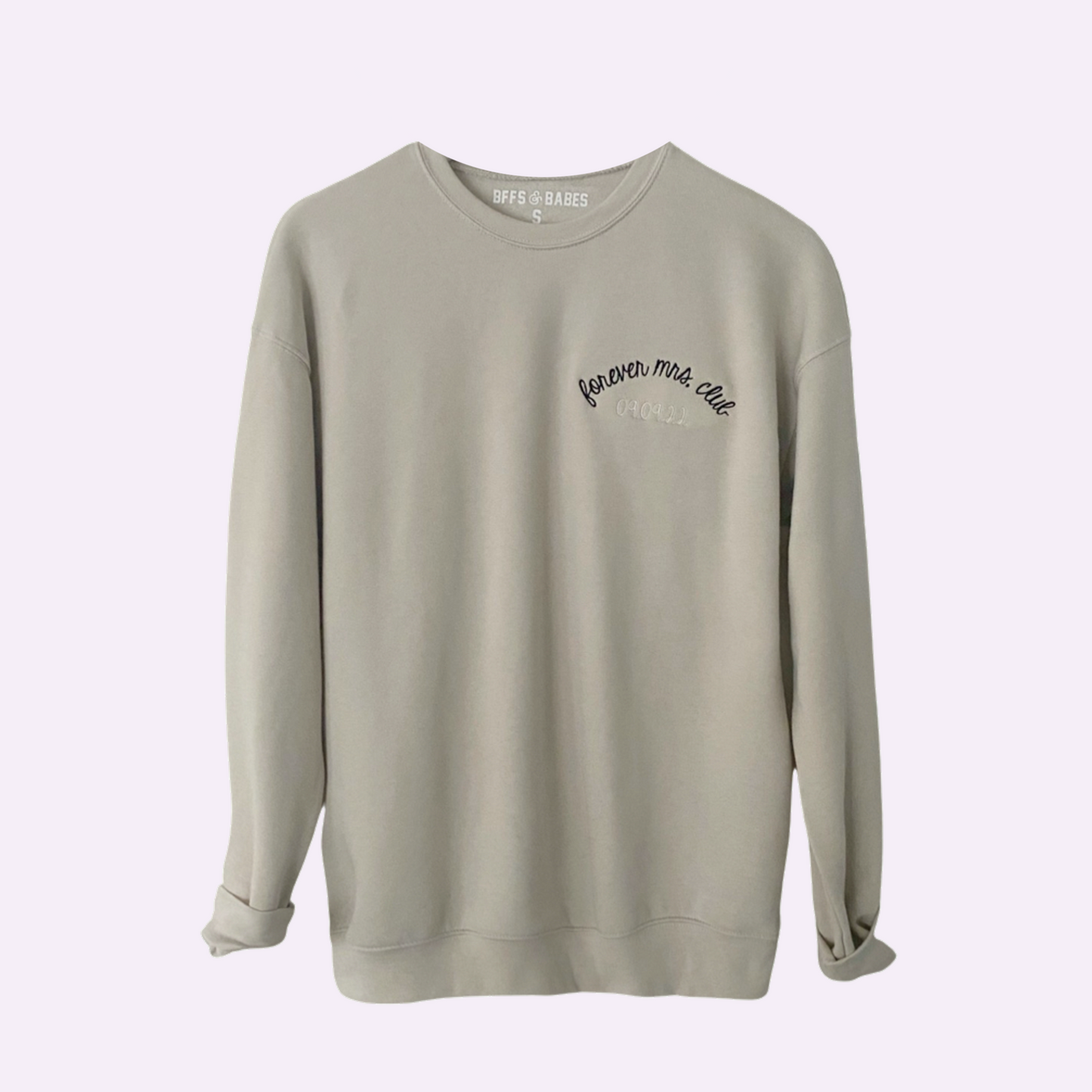 Load image into Gallery viewer, FOREVER MRS CLUB ♡ personalized stitch embroidery sweatshirt
