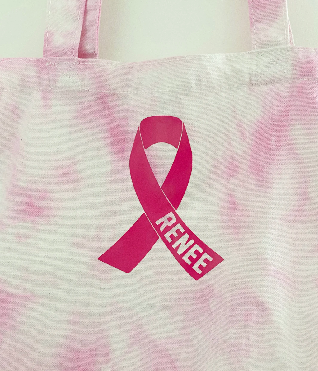 BCA TOTE ♡ pink tote with personalizable ribbon