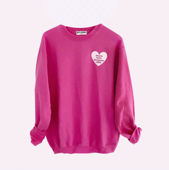 HEART U MOST 2.0 ♡ pink punch adult sweatshirt