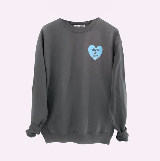 HEART U MOST 2.0 ♡ shadow gray adult sweatshirt