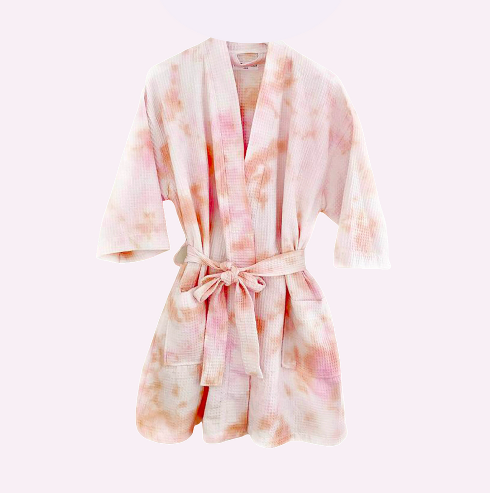 
                
                    Load image into Gallery viewer, DUSTDYE ROSE ♡ mini robe
                
            