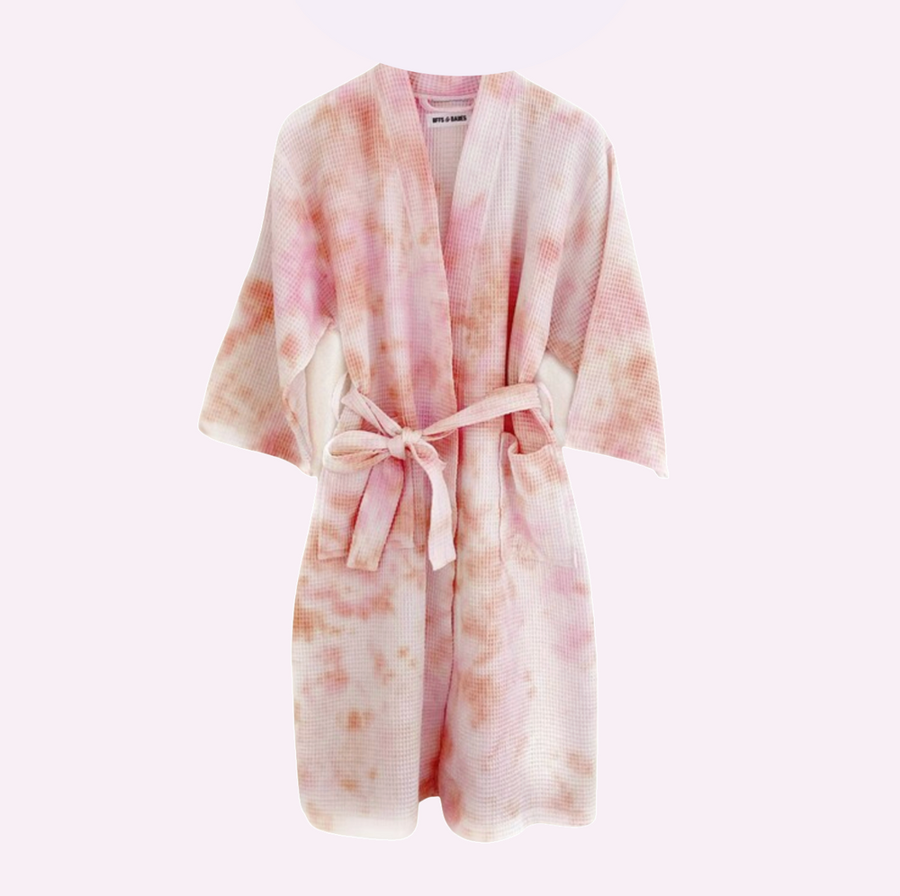
                
                    Load image into Gallery viewer, DUSTDYE ROSE ♡ full length robe
                
            