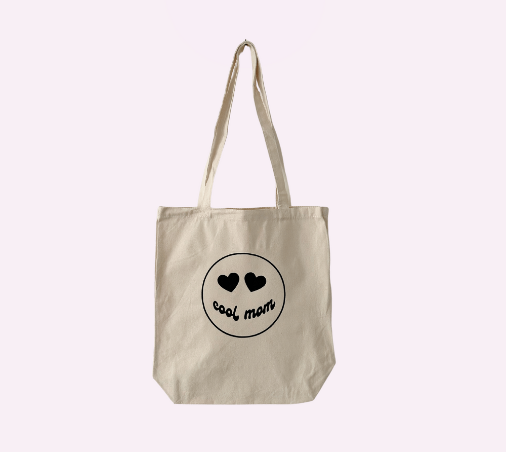 COOL MOM TOTE ♡ printed canvas tote