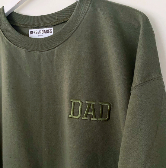 Load image into Gallery viewer, OLIVE-YOU DAD ♡ embriodered dad sweatshirt
