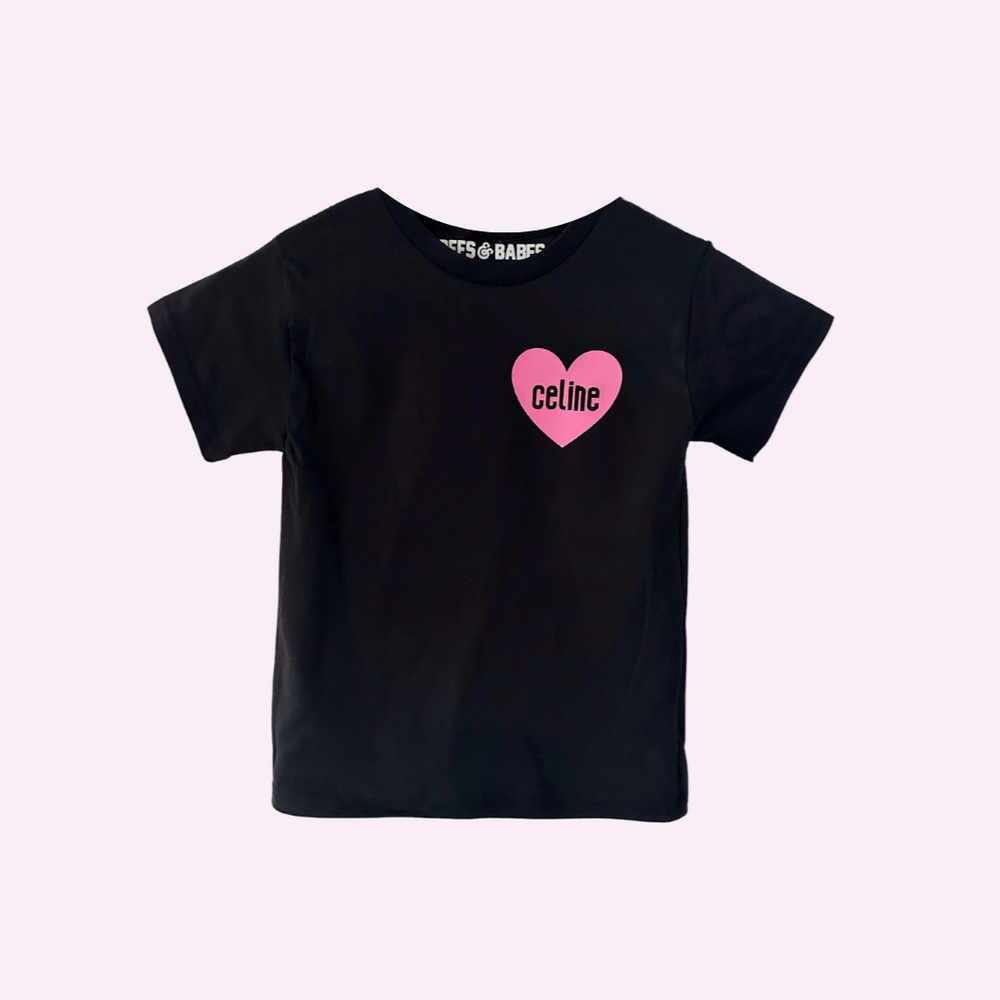 
                
                    Load image into Gallery viewer, HEART U MOST TEE ♡ toddler &amp;amp; youth personalizable short sleeve tee
                
            