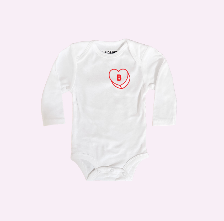 Load image into Gallery viewer, LUV LETTERS ♡ personalized babesie baby bodysuit
