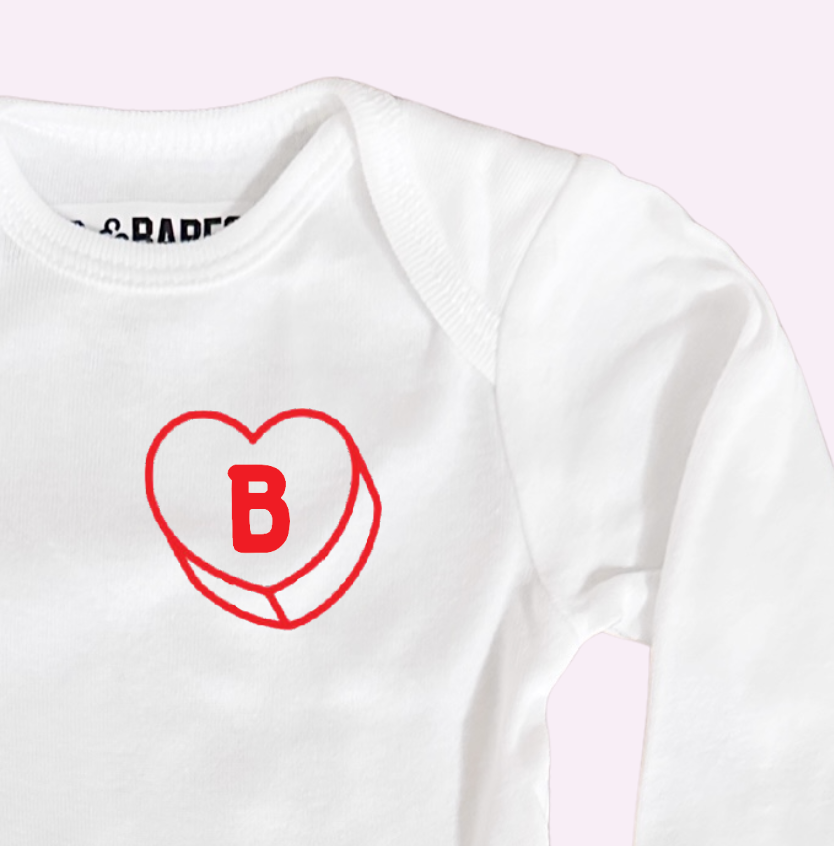 Load image into Gallery viewer, LUV LETTERS ♡ personalized babesie baby bodysuit
