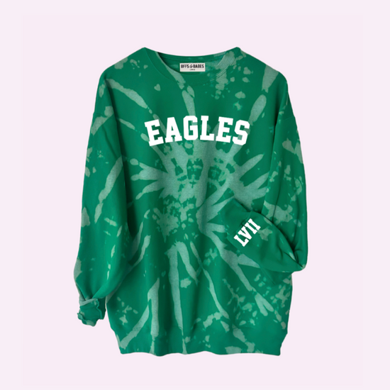 Tie dye eagles deals sweatshirt