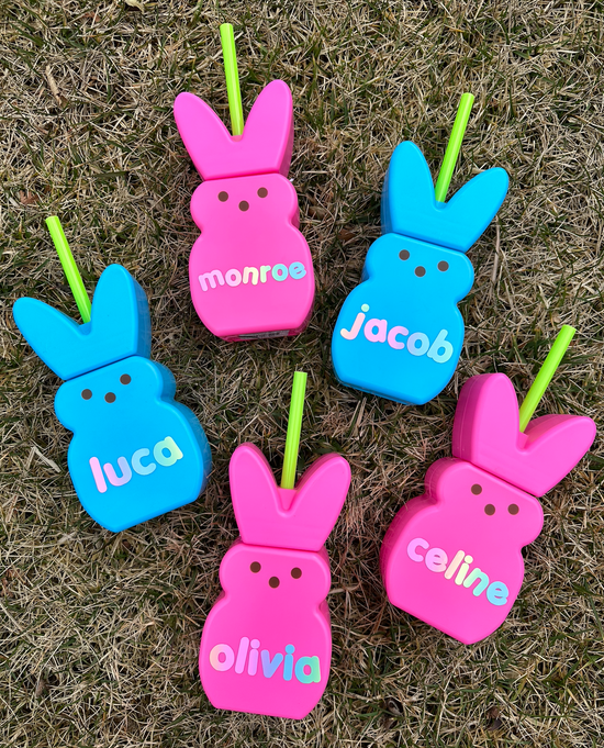 HOPPY CUPS ♡ pink personalized tumbler