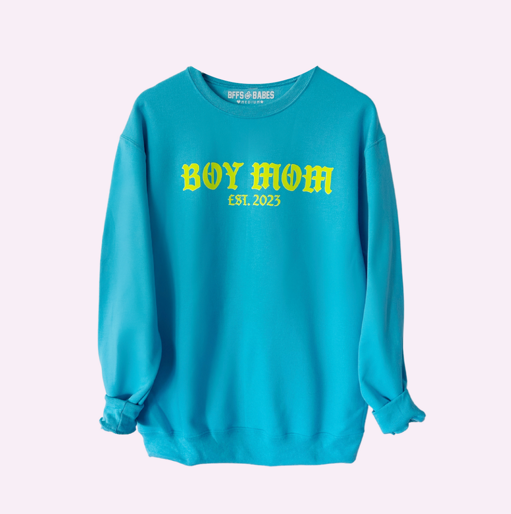 ESTABLISHED AF ♡ personalizable boy mom sweatshirt