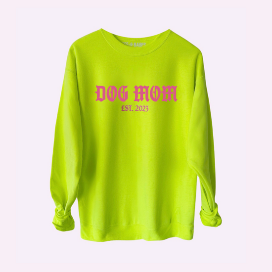 ESTABLISHED AF ♡ personalizable dog mom sweatshirt
