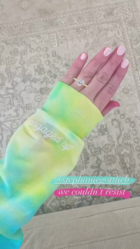 Load and play video in Gallery viewer, CANDYE CRUSH ENGAGED AF ♡ custom cuff sweatshirt
